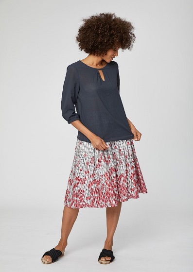 Eileen Graphite Blouse Thought Clothing
