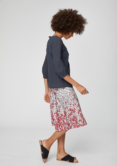 Eileen Graphite Blouse Thought Clothing