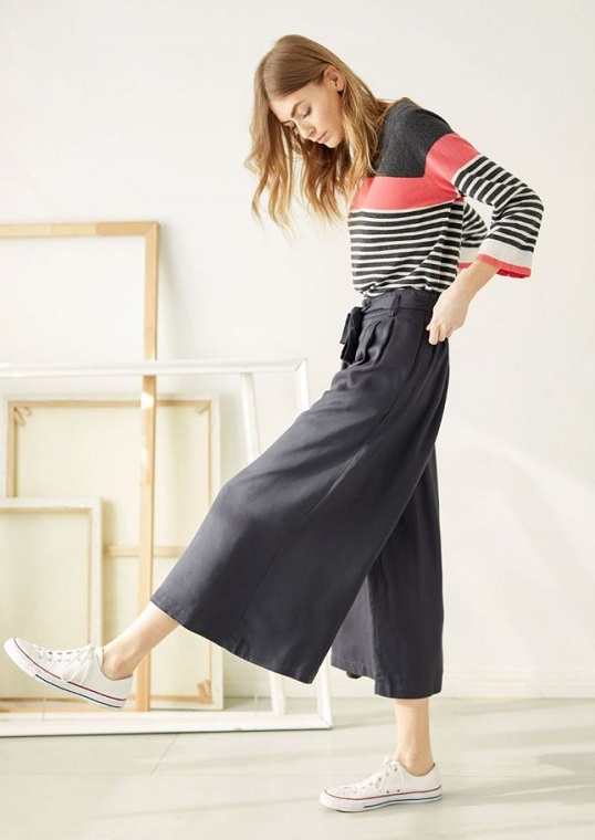 wsb4046-graphite-grey--eshi-paperbag-waist-culotte-trousers-2 Eshi Culottes Thought Clothing Modal and Bamboo Trousers