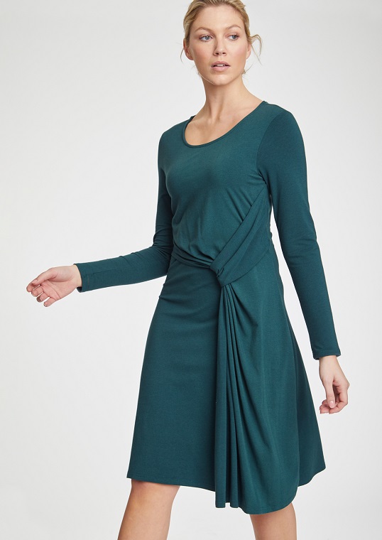 Tamora Deep Teal Dress Thought Clothing