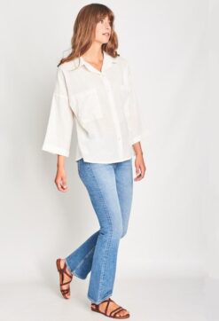 Maya Oversized Linen Shirt Bibico