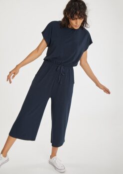 Brigitta Bamboo Jersey Midnight Navy Jumpsuit Thought Clothing 