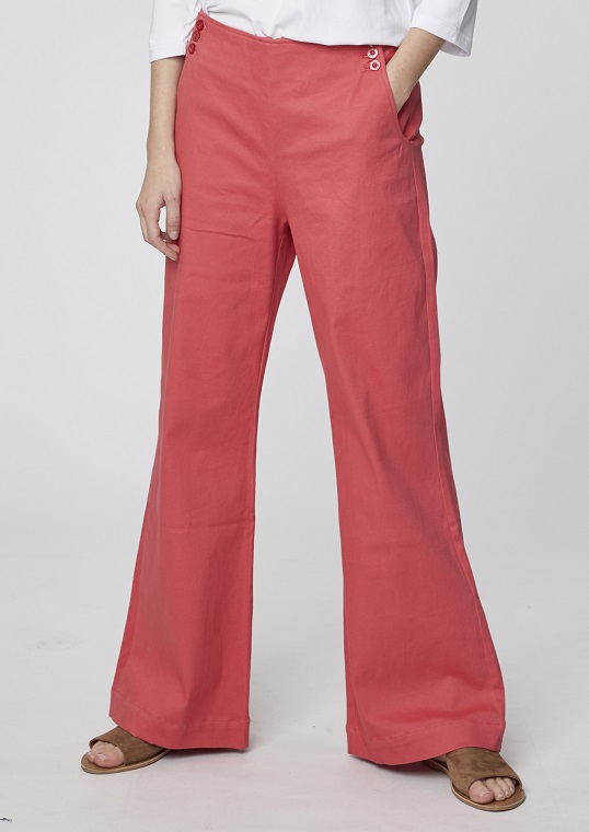 WSB4042-RHUBARB-PINK--camile-wide-leg-high-waisted-sailor-trousers-3 Camile Rhubarb Trousers Thought Clothing