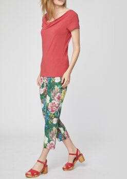 Dalian Top Hibiscus Red Thought Clothing