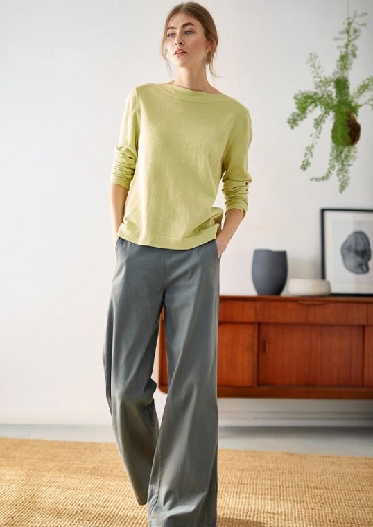 Camile Sage Trousers Thought Clothing