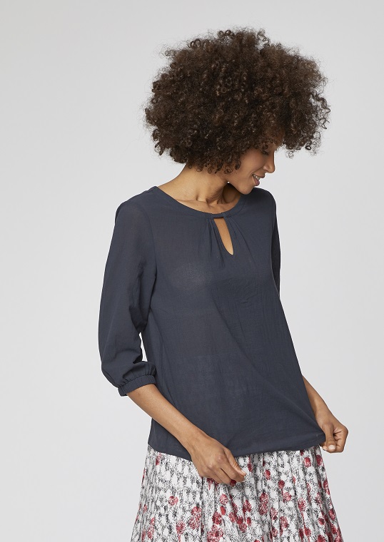 Eileen Graphite Blouse Thought Clothing