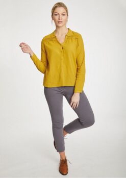 Alanta Organic Cotton Mustard Blouse Thought Clothing