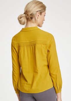 Alanta Organic Cotton Mustard Blouse Thought Clothing