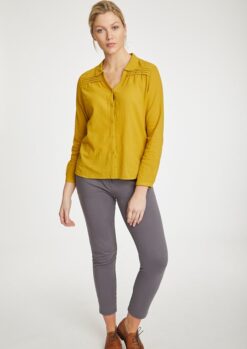Alanta Organic Cotton Mustard Blouse Thought Clothing