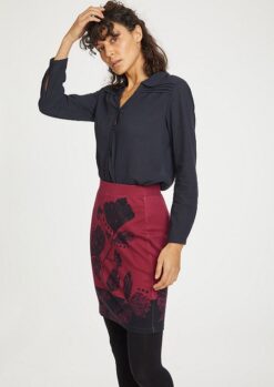 Alanta Organic Cotton Midnight Navy Blouse Thought Clothing