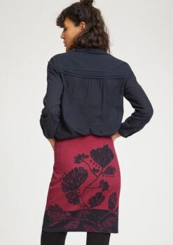 Alanta Organic Cotton Midnight Navy Blouse Thought Clothing 