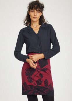 Alanta Organic Cotton Midnight Navy Blouse Thought Clothing